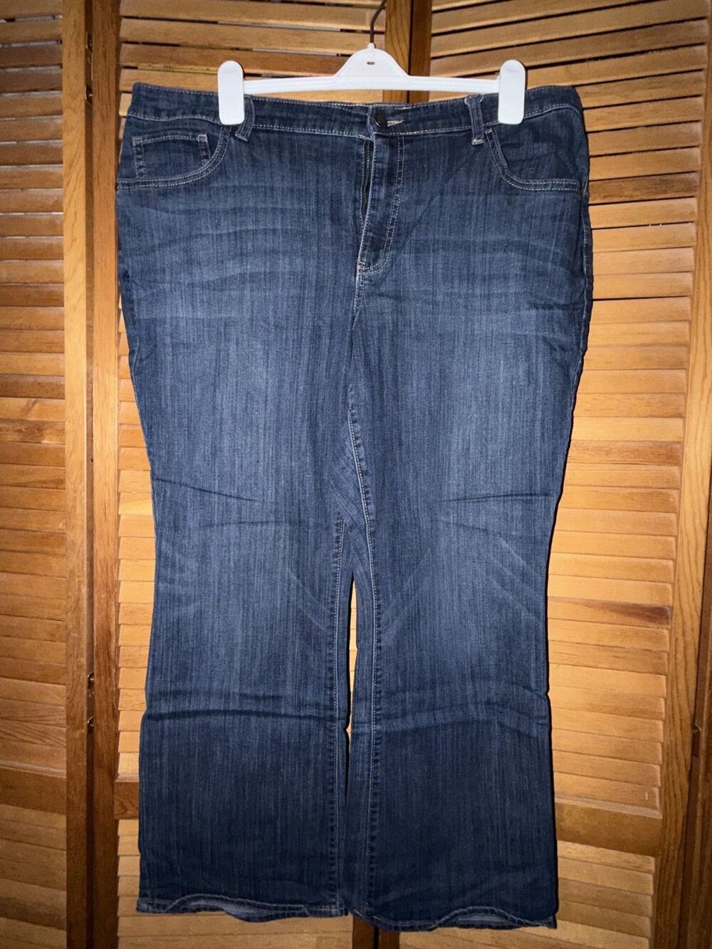 20WS Dark Blue Women's Stretch Bootcut Jeans